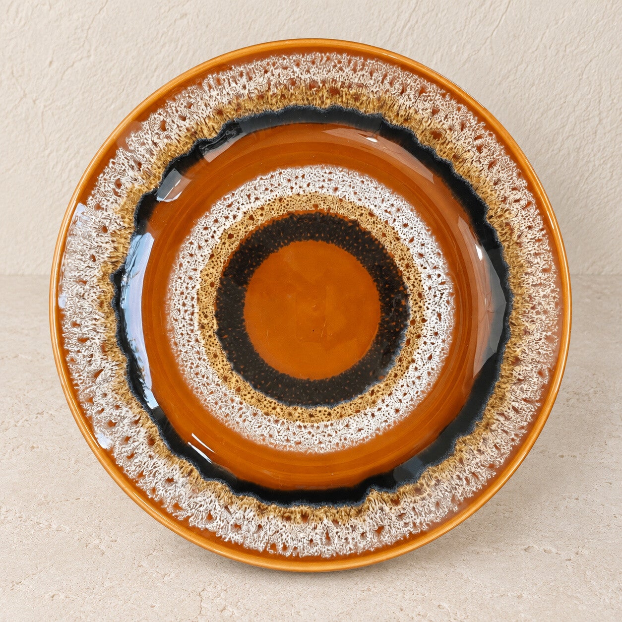 Pichet en grès pyrité – poterie vintage au style minéral