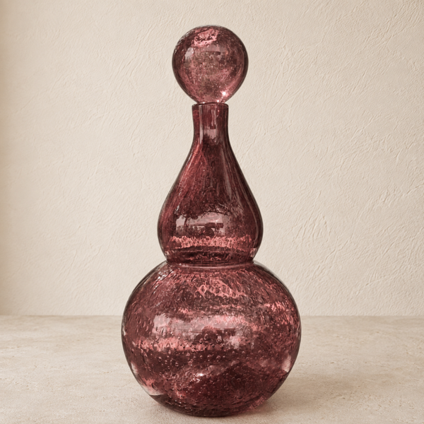 Grande carafe en verre soufflé de Biot - Pièce vendue
