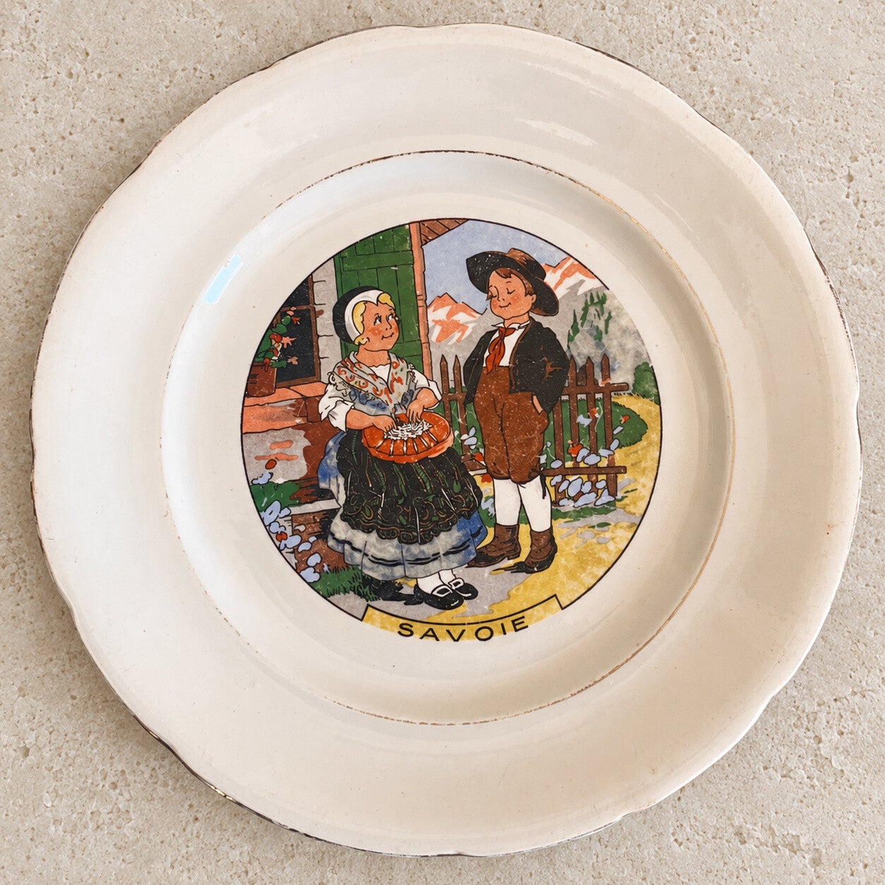Assiette des Régions de France – Savoie par Sarreguemines-Digoin
