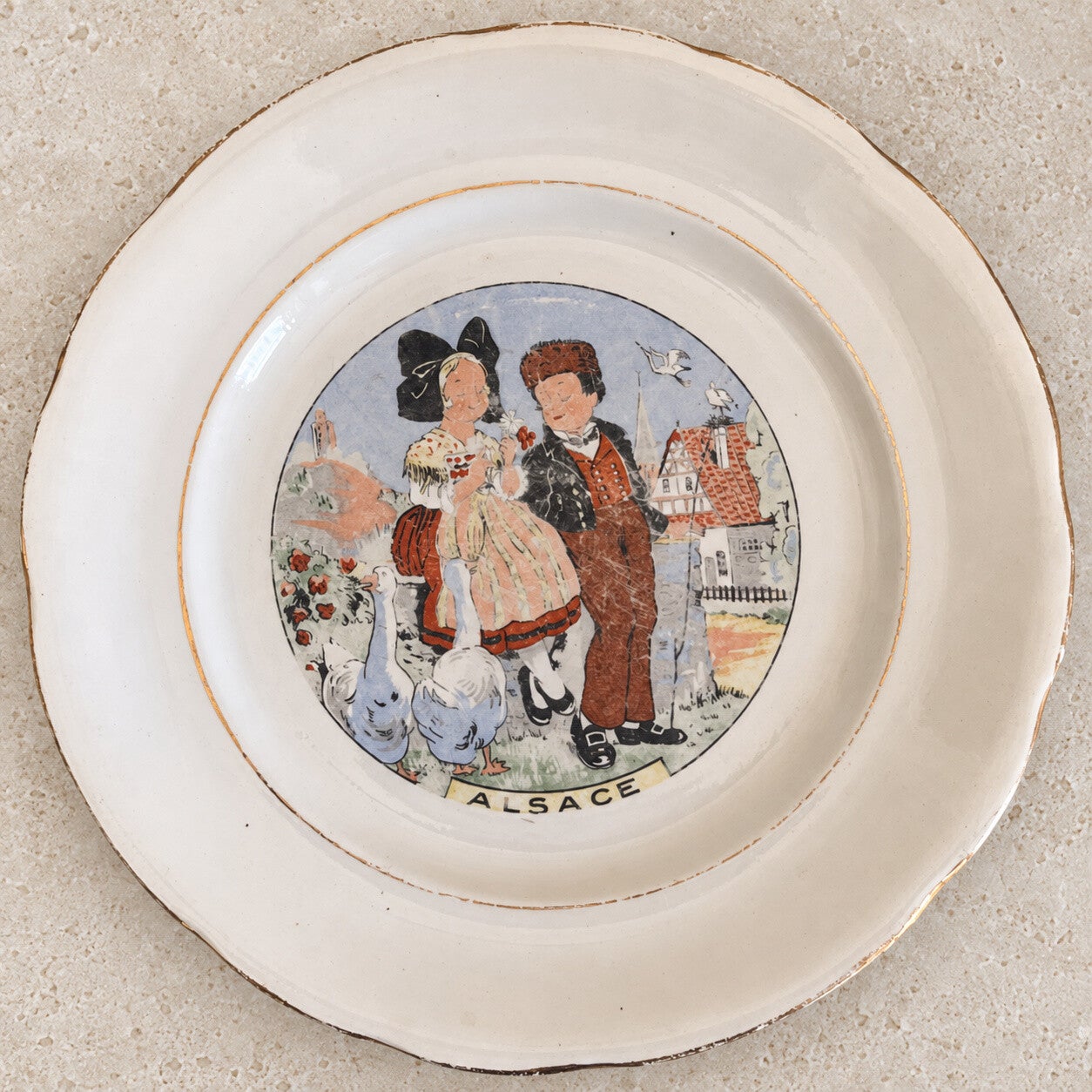 Assiette des Régions de France – Alsace par Sarreguemines-Digoin