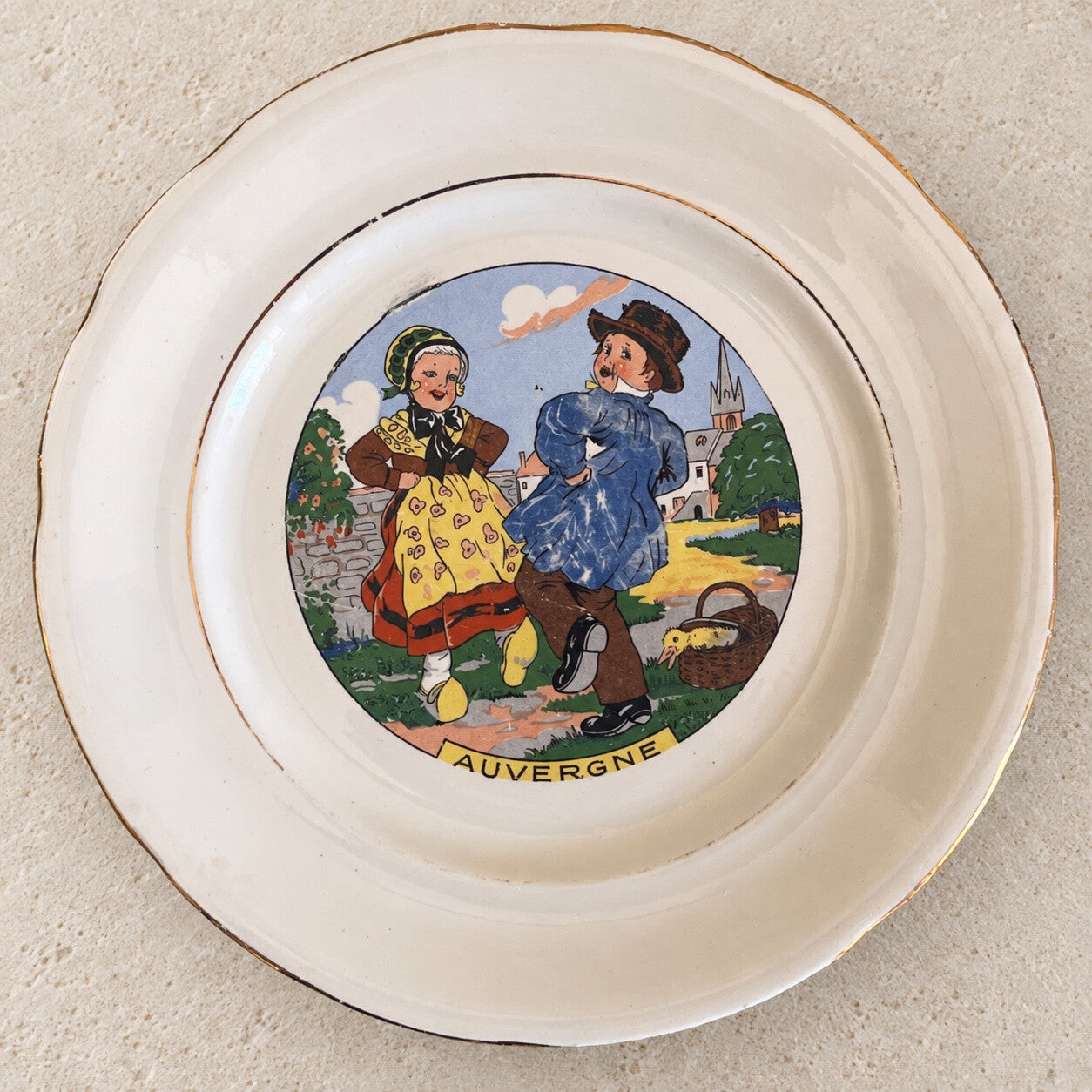 Assiette des Régions de France – Auvergne par Sarreguemines-Digoin