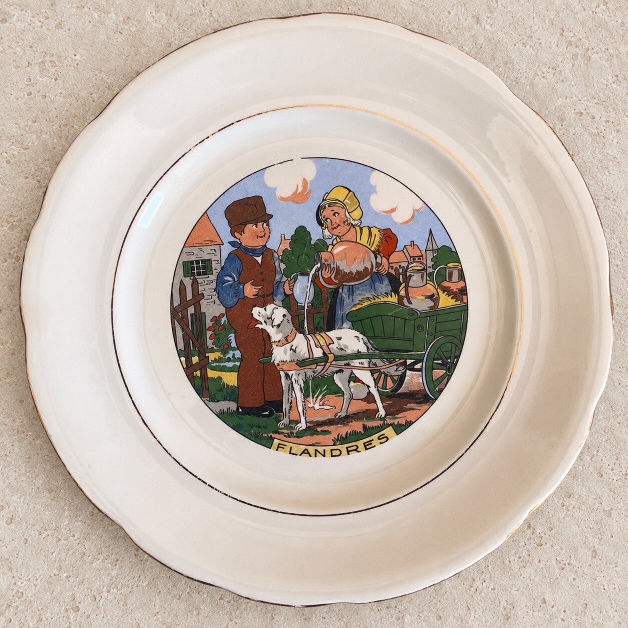 Assiette des Régions de France – Flandres par Sarreguemines-Digoin
