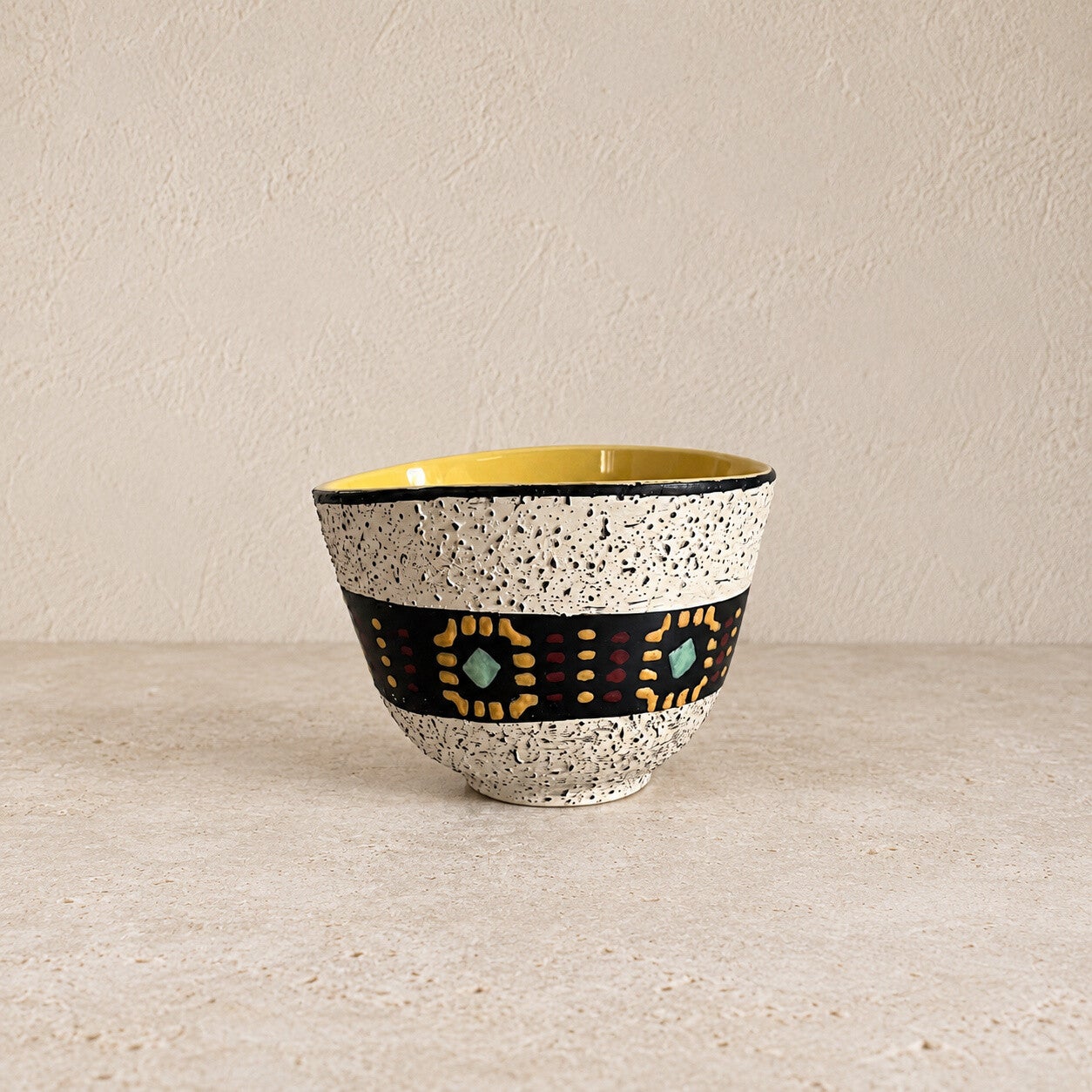 Coupe Tribal Dümler & Breiden en grès Fat Lava – West Germany