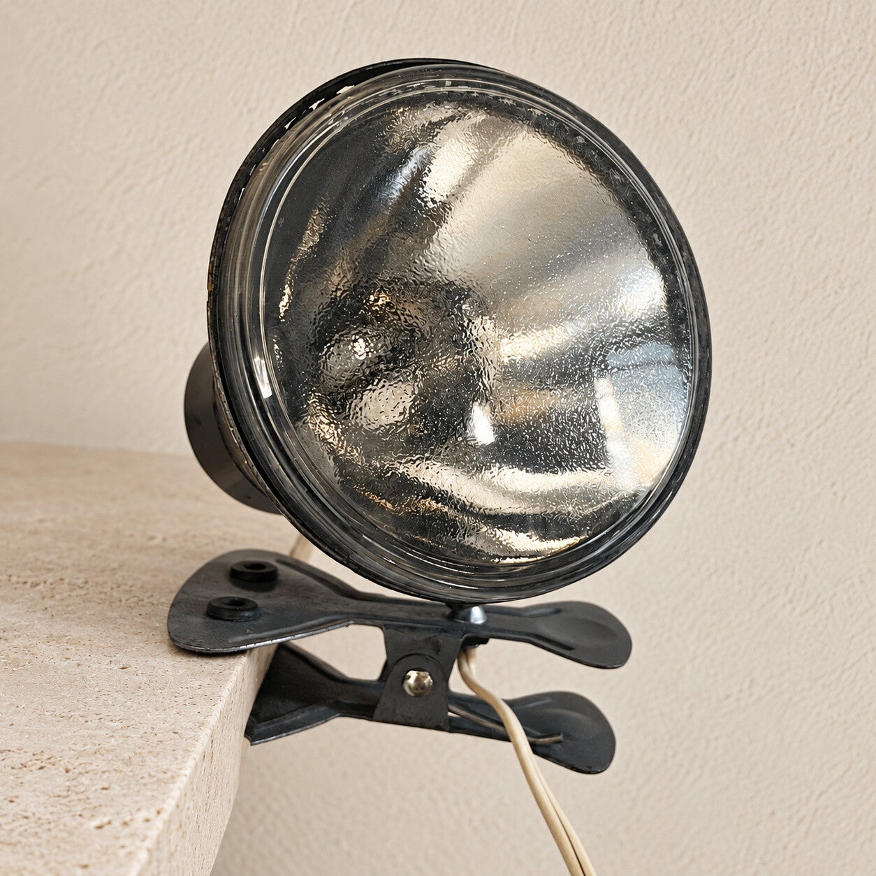 Lampe à pince vintage en métal