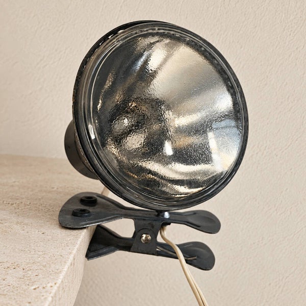 Lampe à pince vintage en métal