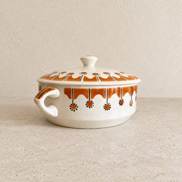 Petite soupière légumier ancienne en faïence de Badonviller – Charme et raffinement des arts de la table