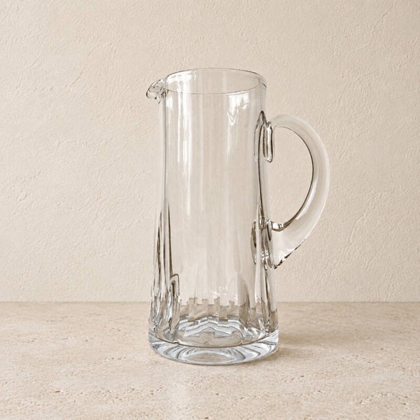 Pichet / carafe en cristal – verrerie ancienne élégante