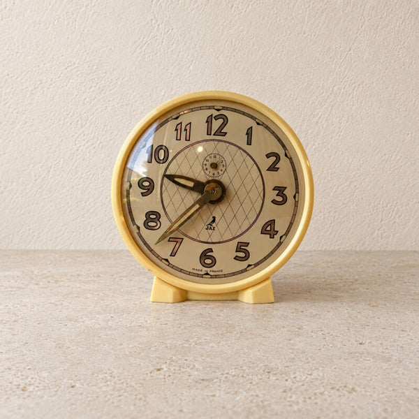 Réveil Jaz ancien – horlogerie française vintage