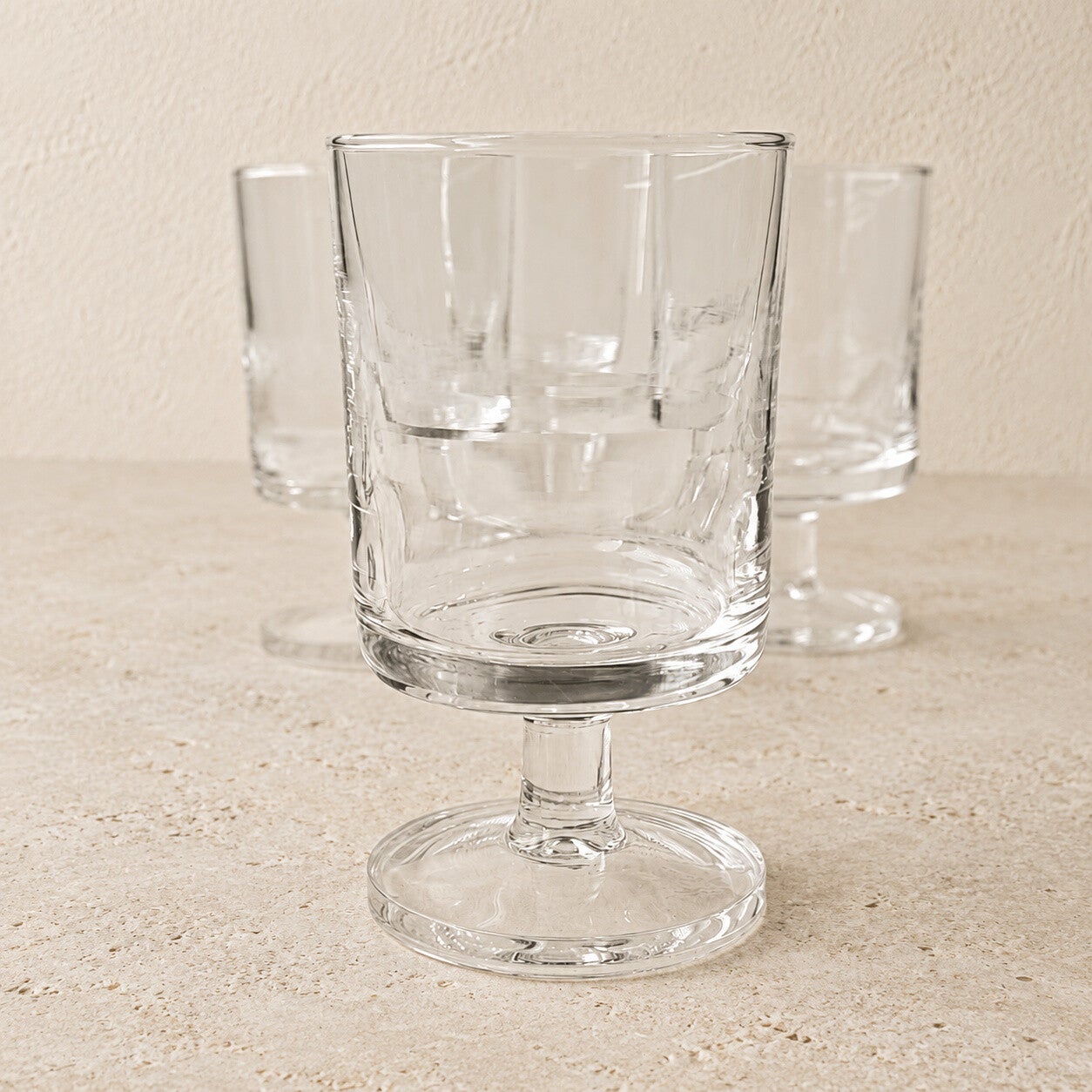 Ensemble de 4 verres vintage – verrerie rétro pour l’art de la table