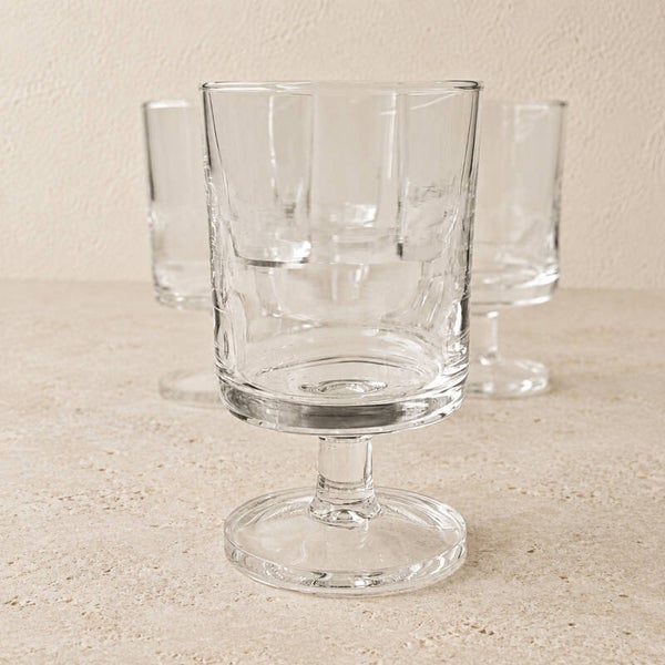 Ensemble de 4 verres vintage – verrerie rétro pour l’art de la table