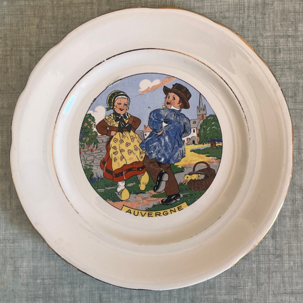 Assiette des Régions de France – Auvergne par Sarreguemines-Digoin