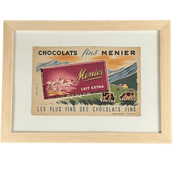 Illustration publicitaire - Chocolats fins Menier (années 50)