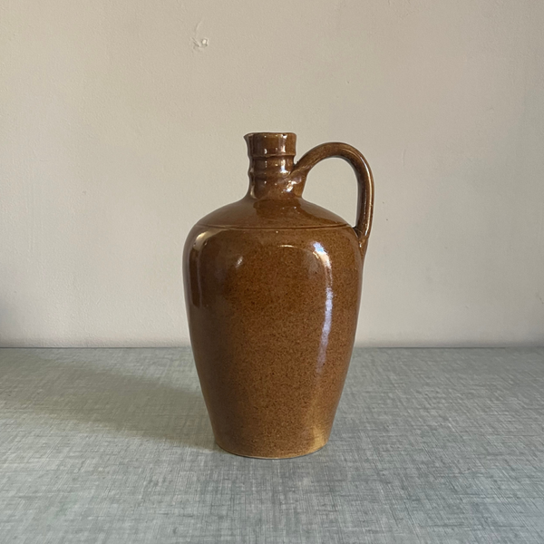 Gourde ancienne en terre cuite vernissée