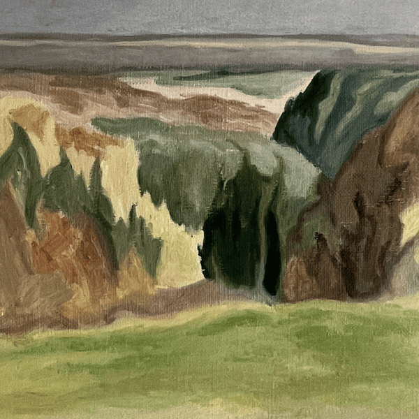 Huile sur toile grand format de Mireille Besson