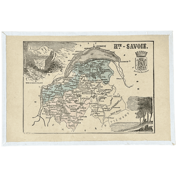 Carte ancienne du département de la Haute Savoie