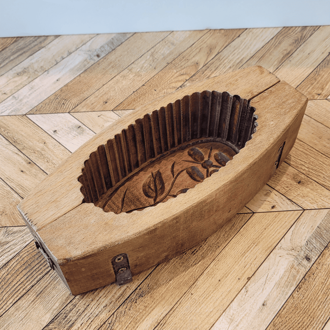 Ancien moule à beurre à plaquette de beurre