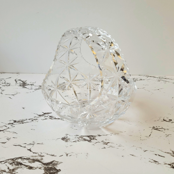 Panier en cristal ciselé