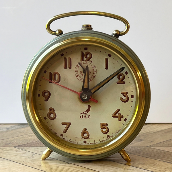 Réveil Jaz ancien – diamètre 9,5 cm