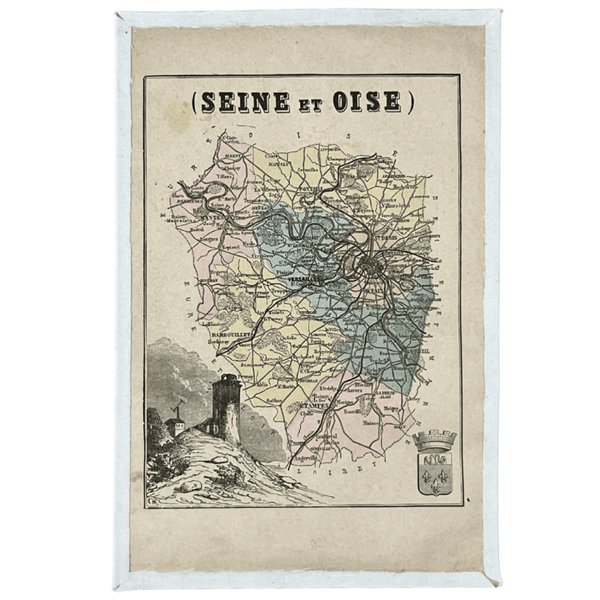 Carte ancienne du département de la Seine et Oise