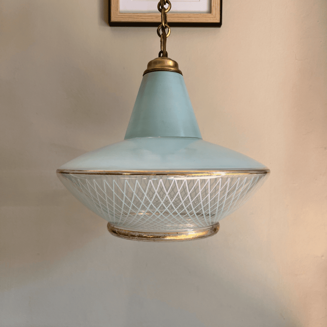 Suspension bleue années 50