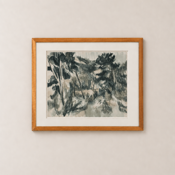 Forêt de pins – huile sur toile de Mireille Besson