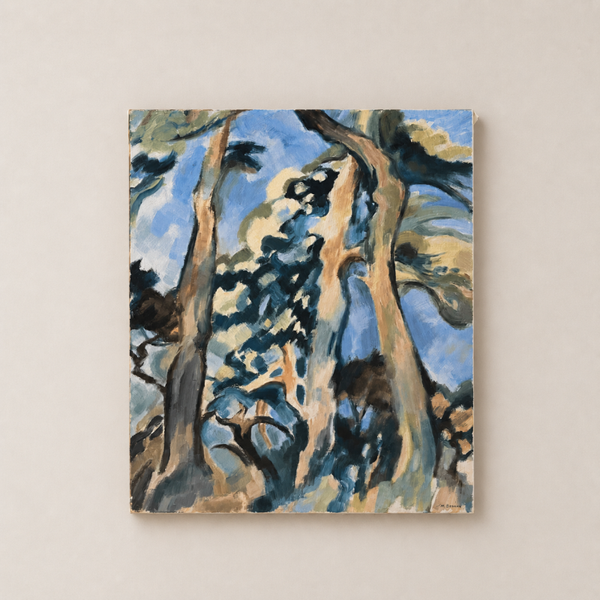 Forêt de pins – huile sur toile de Mireille Besson