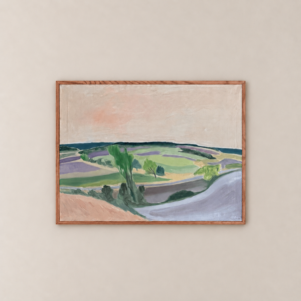 Route de Salles – huile sur toile de Mireille Besson