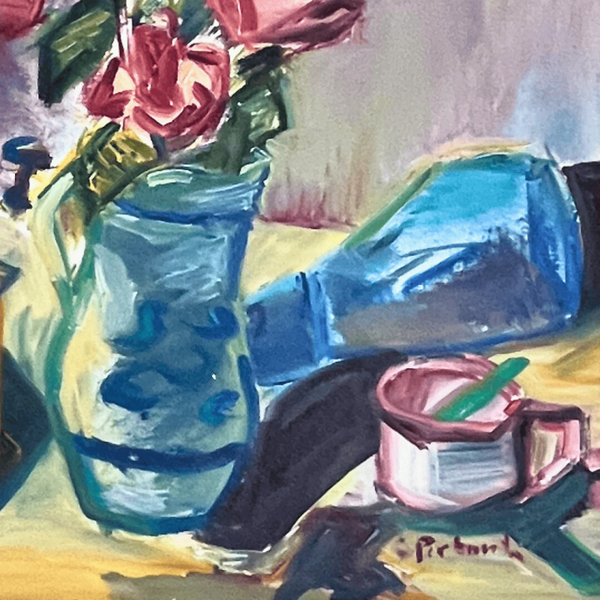 Nature morte d'esprit cubiste