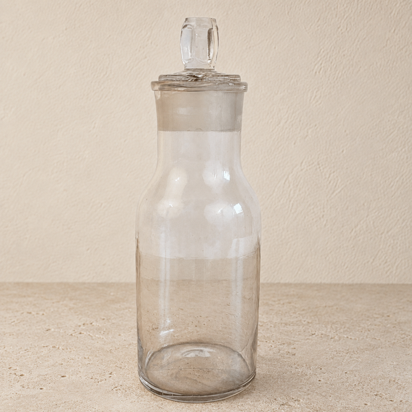Ancienne bouteille de laboratoire en verre – objet scientifique vintage – pièce vendue