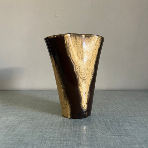 Vase vintage en céramique émaillée
