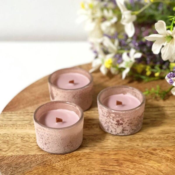 Mini geparfumeerde kaars - Stone Magnolia - 6st