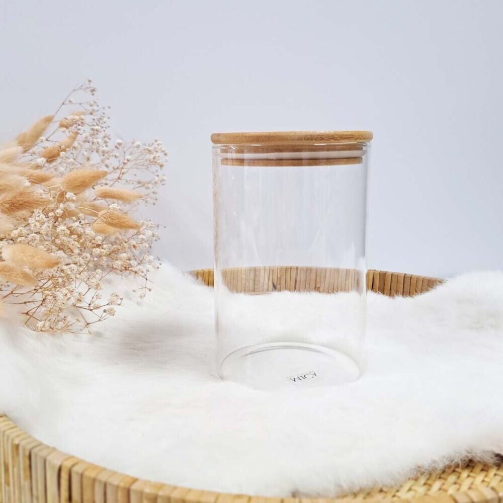 Snoeppot met houten deksel