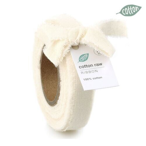 Cotton lint smal 15 mm - Gebroken wit