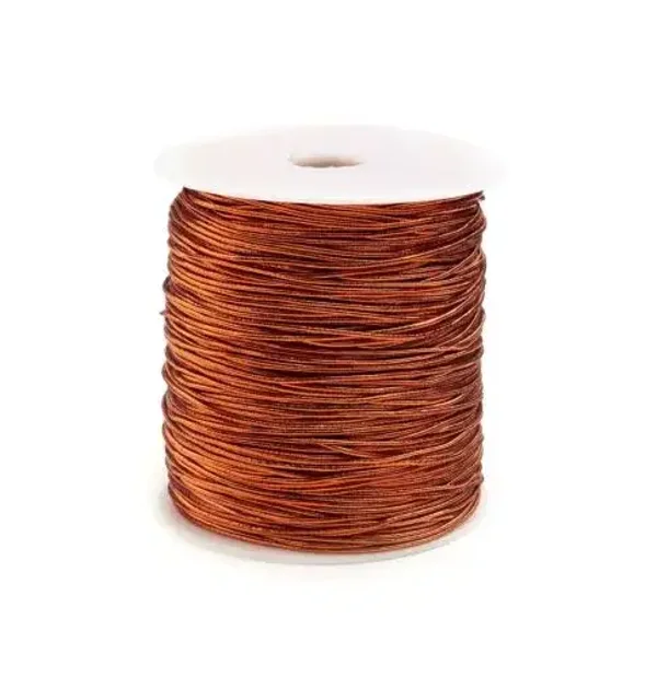 Elastiek 50m - Koper metallic