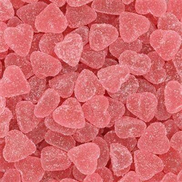 Joris gesuikerde hartjes roze