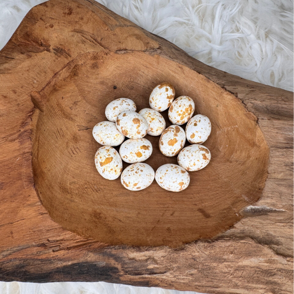 Chocolade eitjes | Wit goud marmer | Praliné