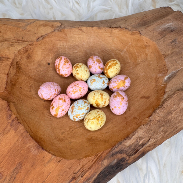 Chocolade eitjes | Pastel goud marmer | Praliné