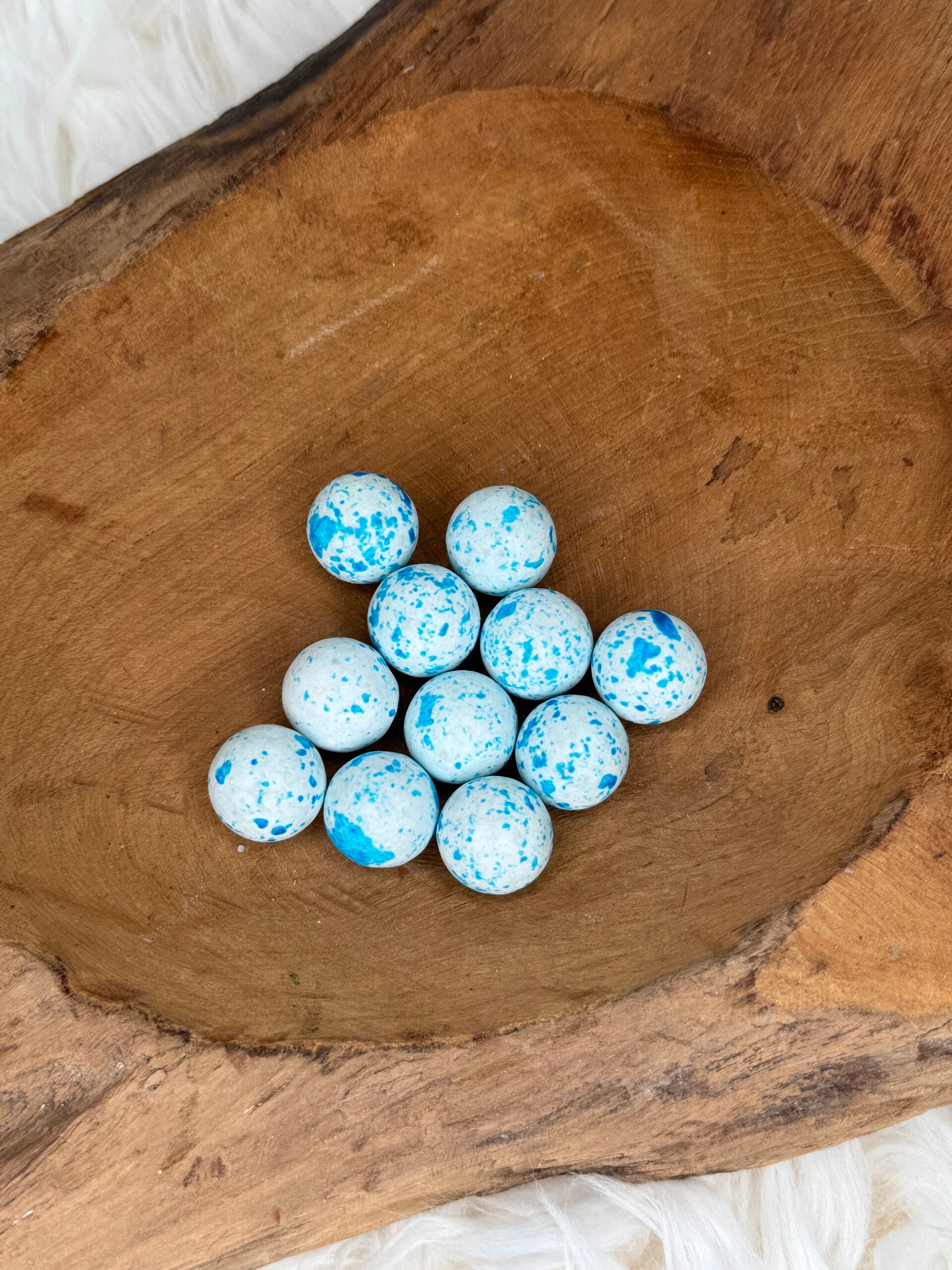 Praliné Bollen Wit - Blauw