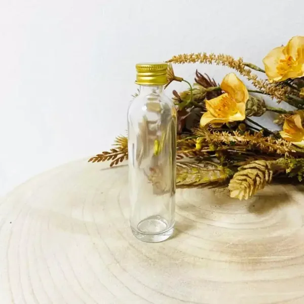 Jenever flesje met gouden dop per 12 stuks