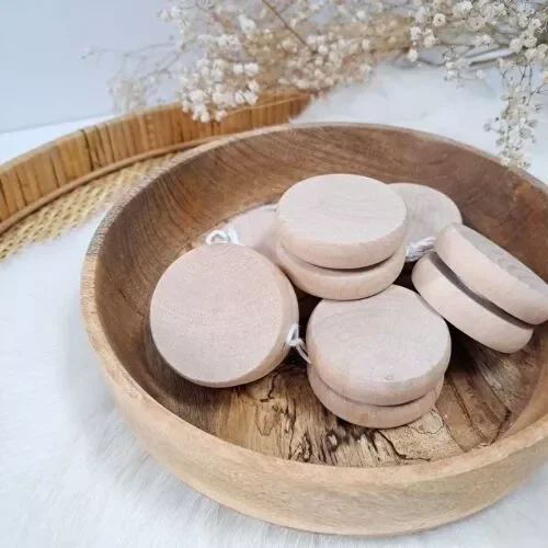 Houten jojo blanco 10st