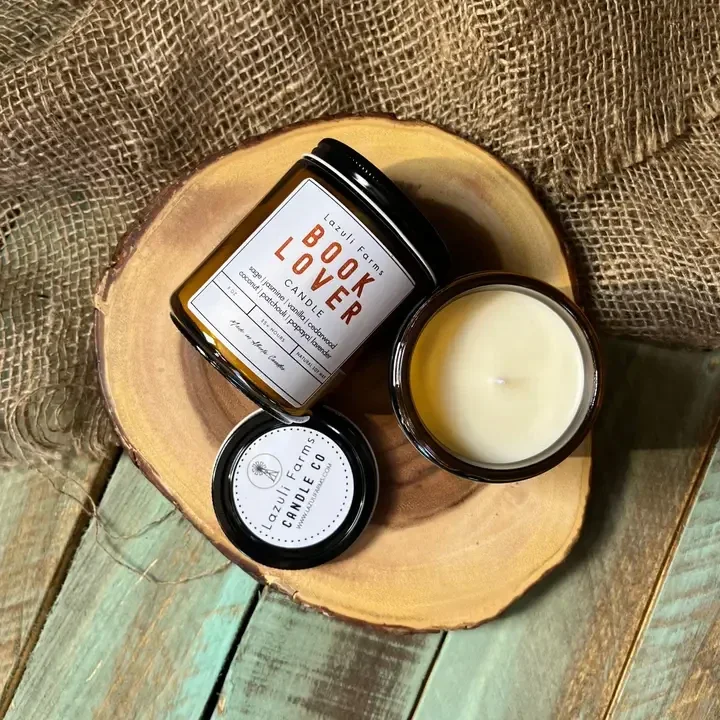 Bougie Ambre Mousse de Chêne | Bougie en Cire de Soja Naturelle