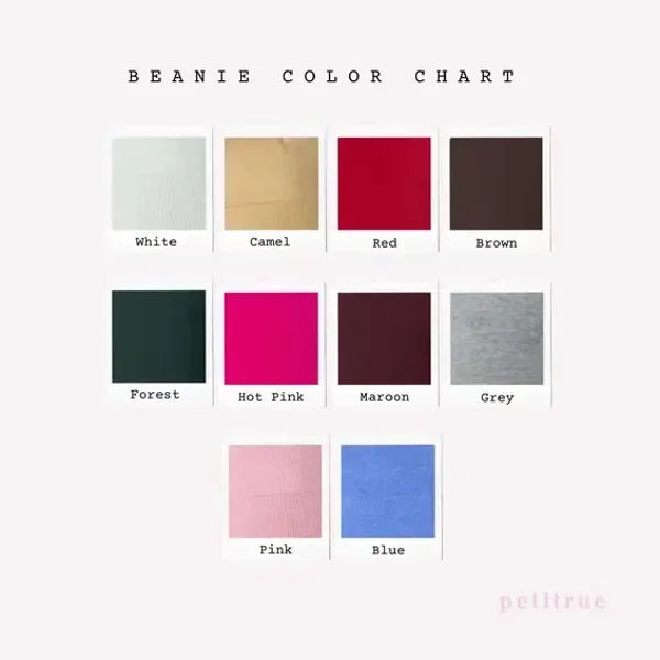 Bonnet brodé tricoté