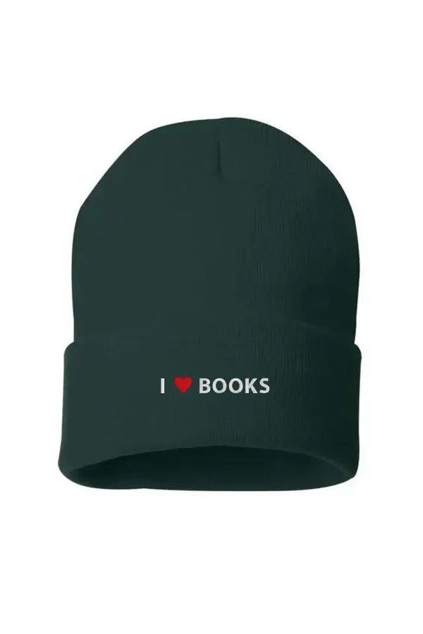 Bonnet brodé tricoté : Noir