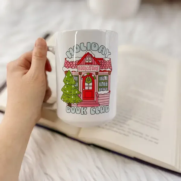 Tasse en céramique Holiday Book Club