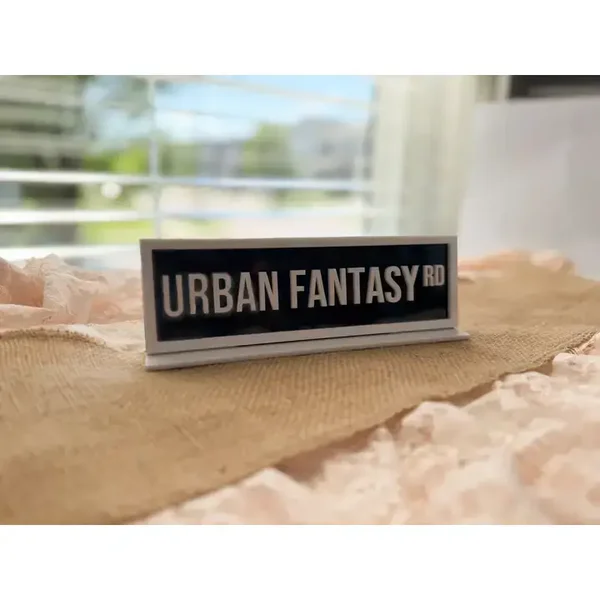 🆕Urban Fantasy : plaque décorative de bibliothèque