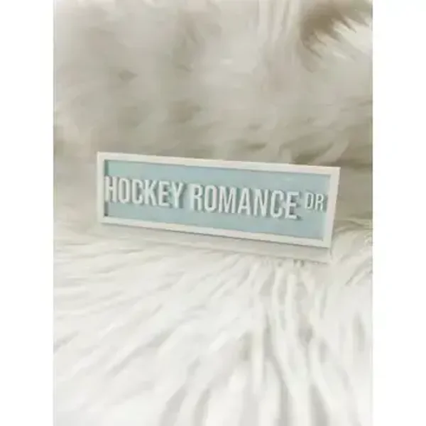 Hockey Romance - Décoration pour étagère de bibliothèque