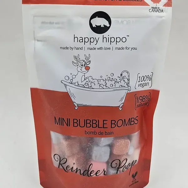 Crottes de Renne - Mini Bombes de Bain - Sac Cadeau