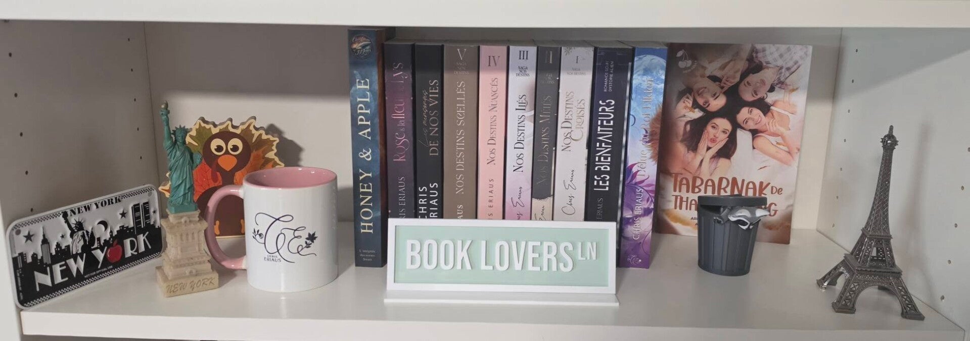 🆕Book Lovers - Décoration pour étagère de bibliothèque