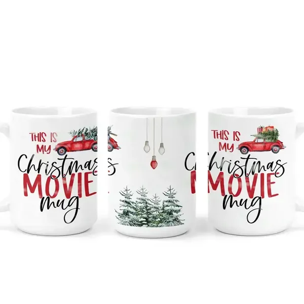 🎄Tasse de cinéma de Noël | Tasse de vacances | Tasse de Noël