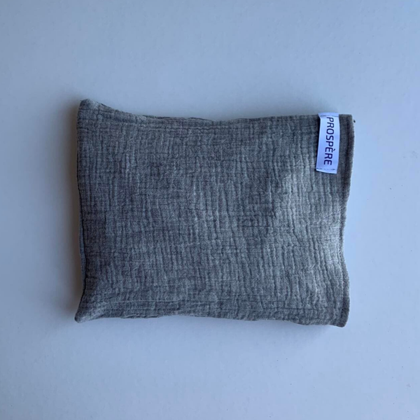 Kersenpitkussen grijs